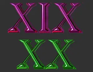 ¿Qué números son XIX Y XX?